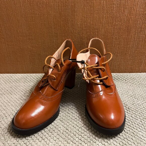 Odema Womens Oxfords Brogue Wing Tips - Picture 2 of 6